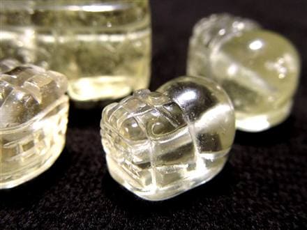 リビアングラス 隕石 貔貅 金運 置物