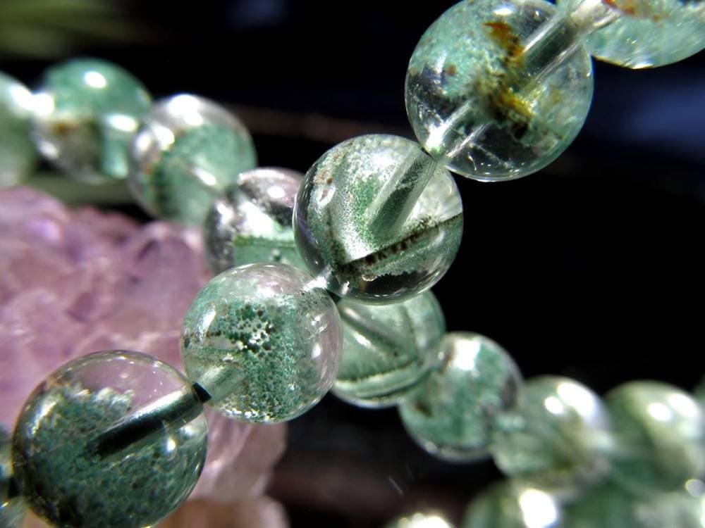 エメラルドグリーンファントム グリーンファントム ファントムクォーツ ブレスレット 山形ファントム