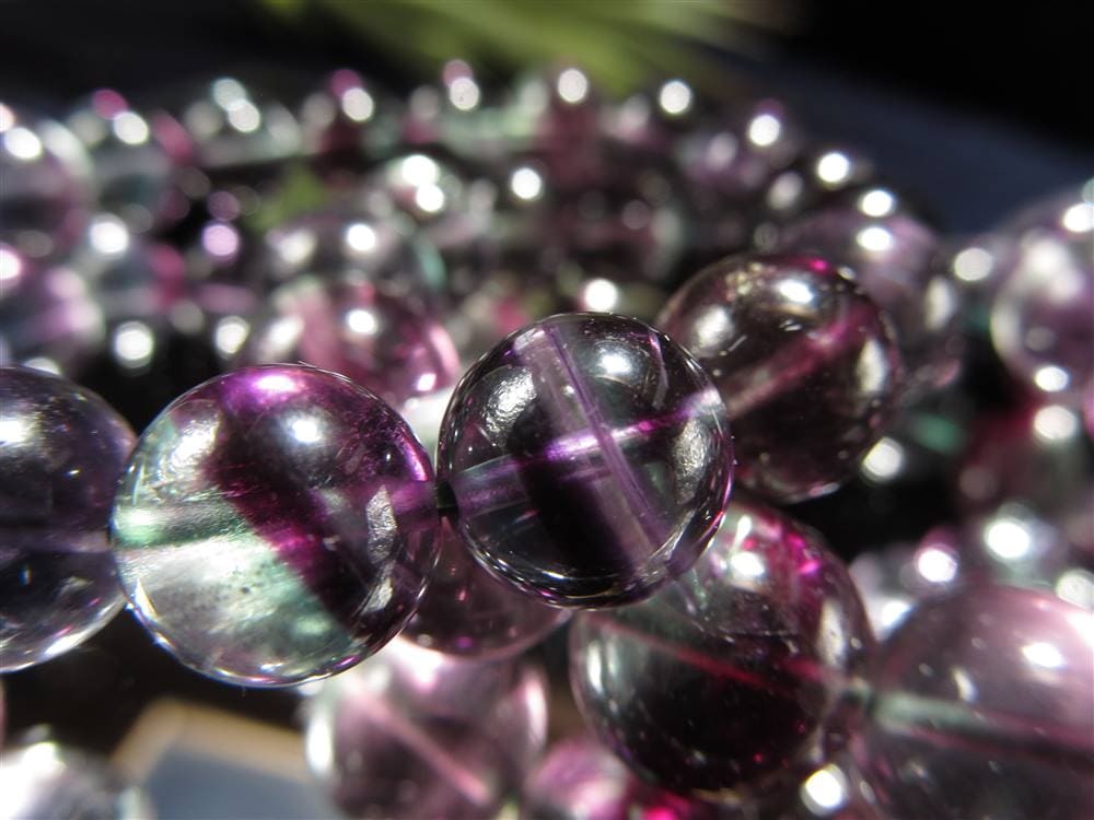 フローライト ブレスレット レインボーフローライト ファントムフローライト 蛍石