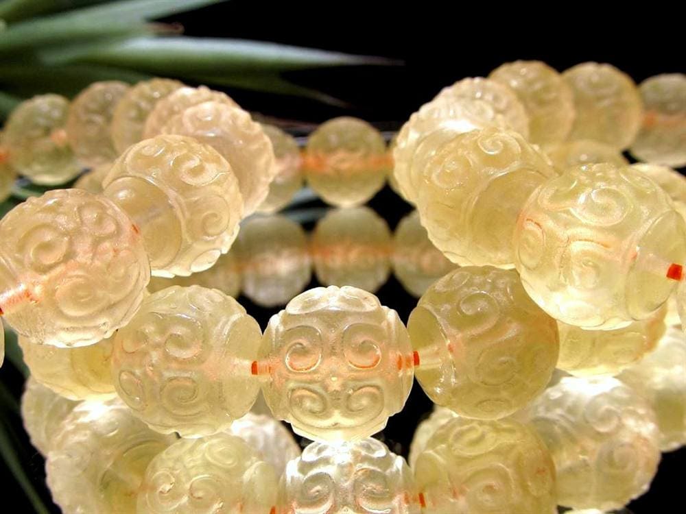 シトリン 黄水晶 ブレスレット マニコロ 摩尼車