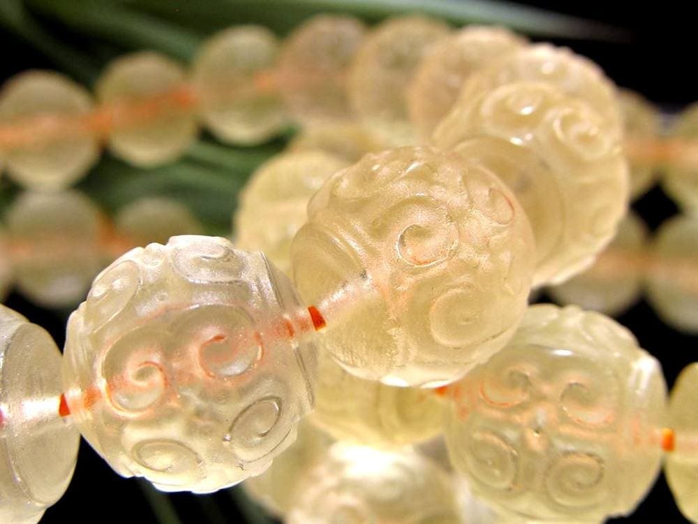 シトリン 黄水晶 ブレスレット マニコロ 摩尼車