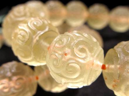 シトリン 黄水晶 ブレスレット マニコロ 摩尼車