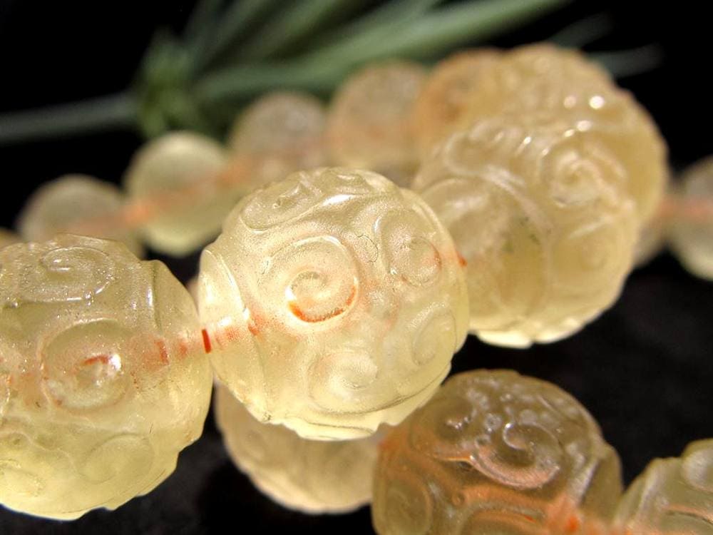 シトリン 黄水晶 ブレスレット マニコロ 摩尼車