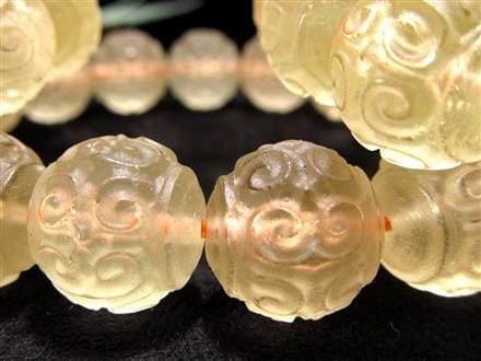 シトリン 黄水晶 ブレスレット マニコロ 摩尼車