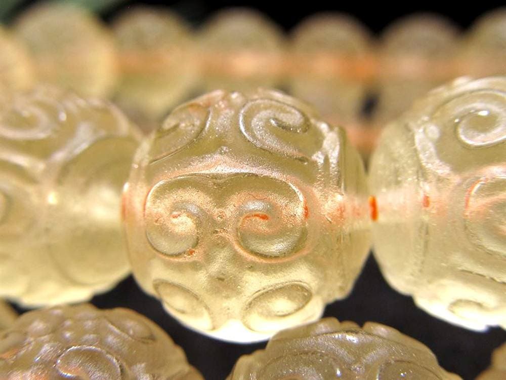 シトリン 黄水晶 ブレスレット マニコロ 摩尼車