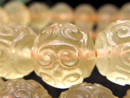 シトリン 黄水晶 ブレスレット マニコロ 摩尼車