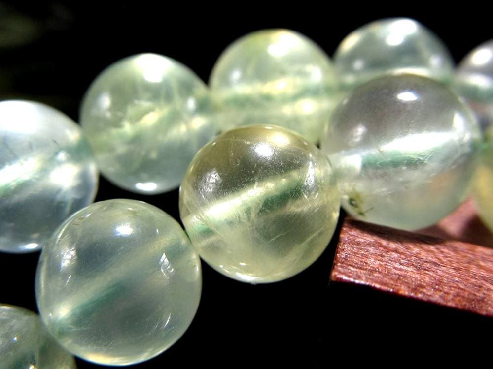 プレナイト ぶどう石 ブレスレット グリーン ヒーリング