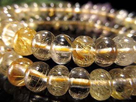 ゴールドルチルクォーツ ブレスレット ルチル 金運 天然石