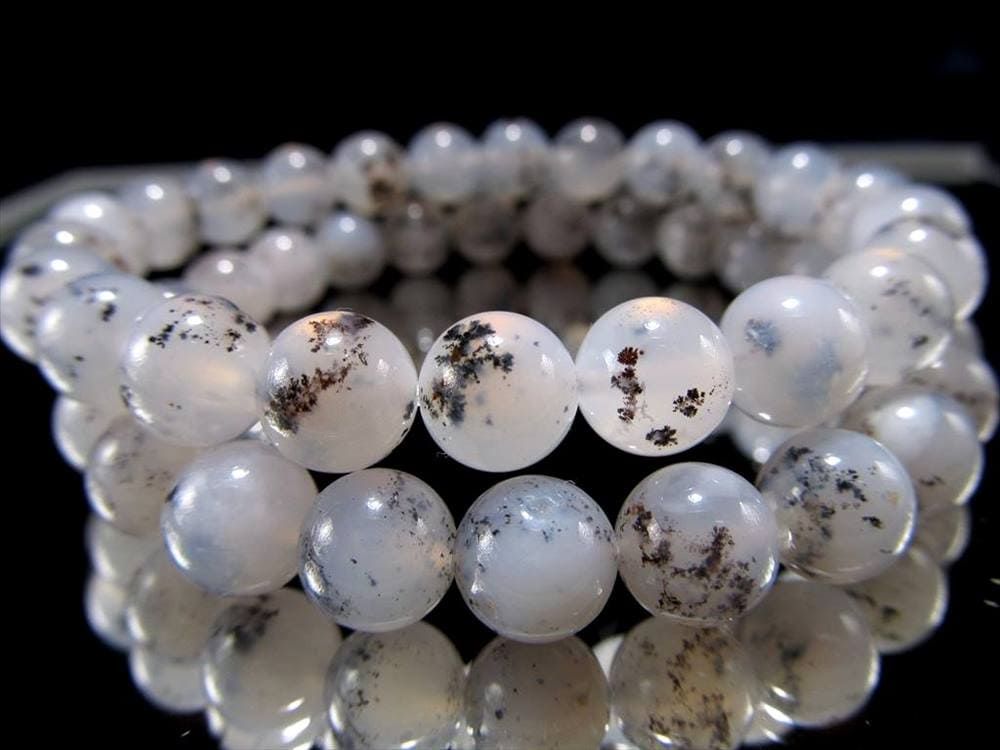 デンドリティックカルセドニーブレスレット