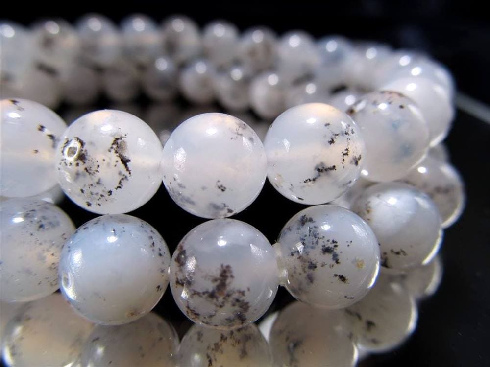 デンドリティックカルセドニーブレスレット