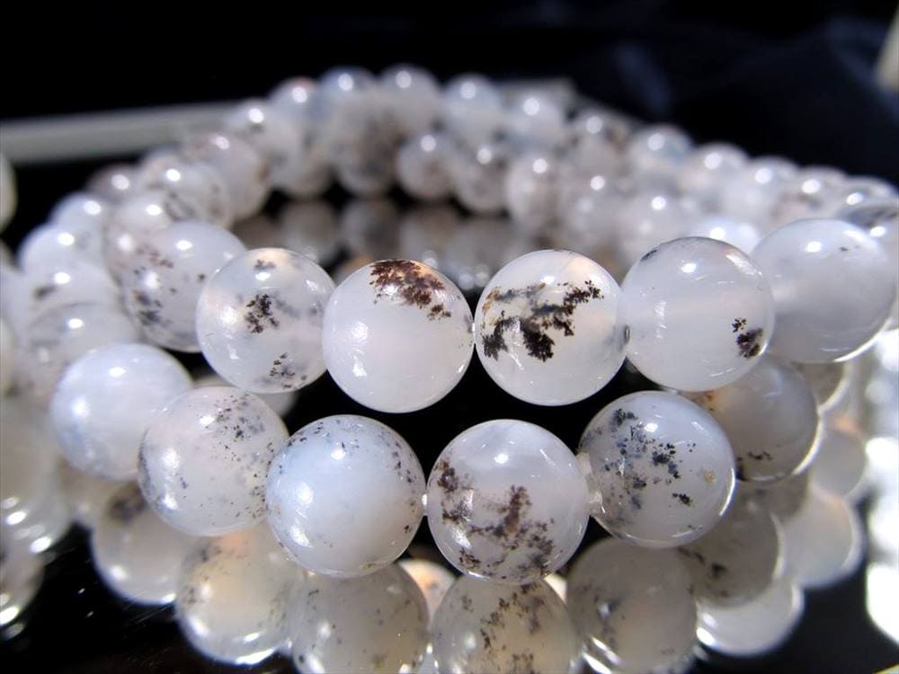 デンドリティックカルセドニーブレスレット