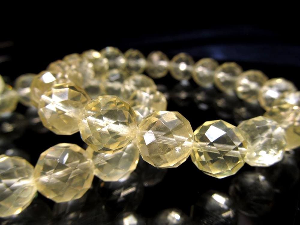 レモンクォーツ 硫黄水晶 ブレスレット 癒し ヒーリング