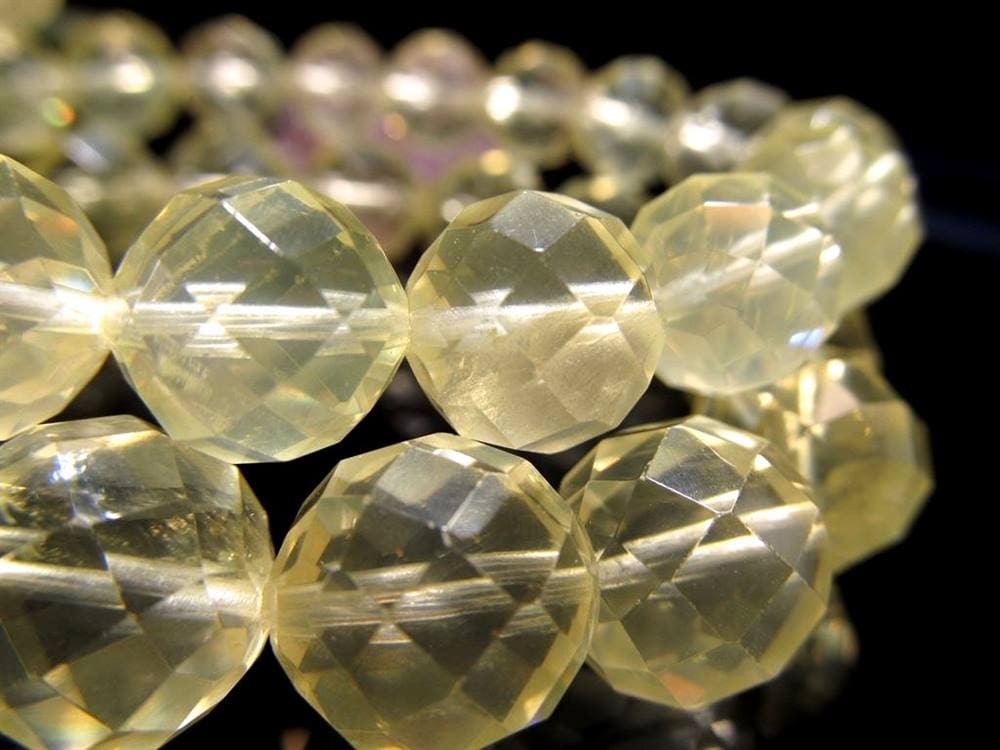 レモンクォーツ 硫黄水晶 ブレスレット 癒し ヒーリング