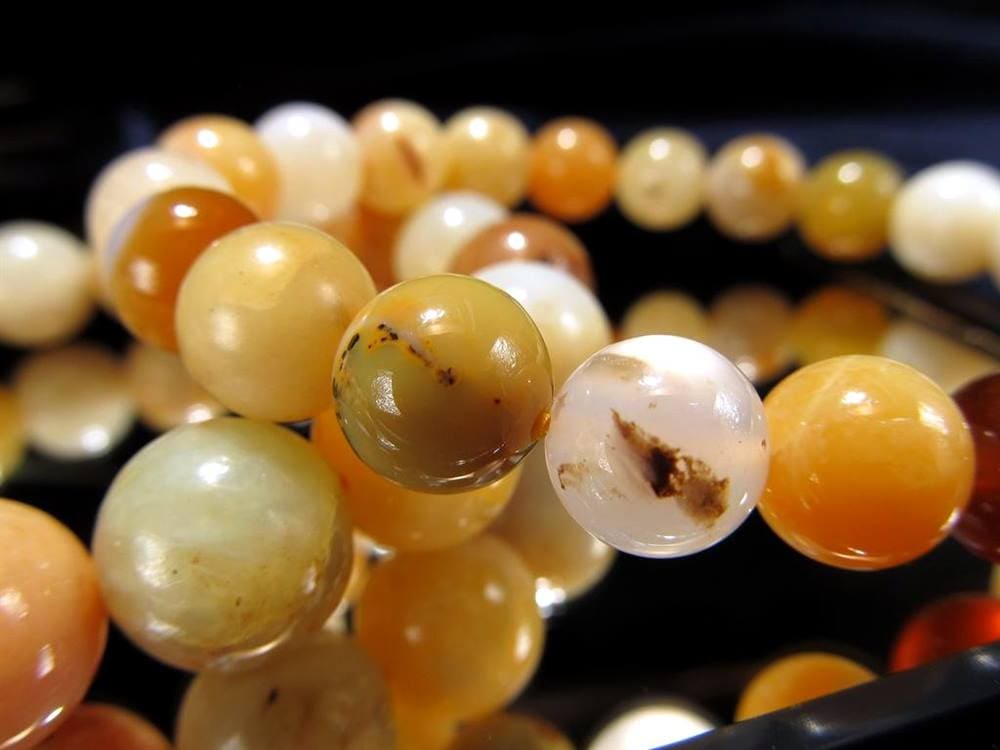 イエローオパール オパール コモンオパール ブレスレット 蛋白石