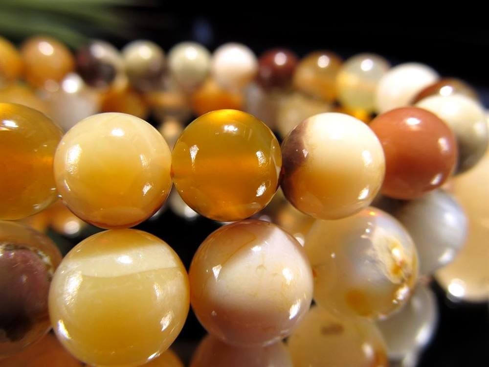 イエローオパール オパール コモンオパール ブレスレット 蛋白石