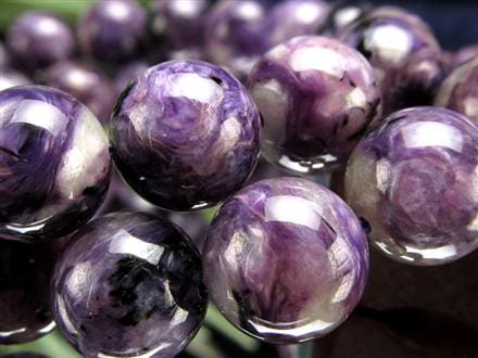 チャロアイト ブラックパープルチャロアイト チャロ石 ブレスレット ブラックチャロアイト シリカ