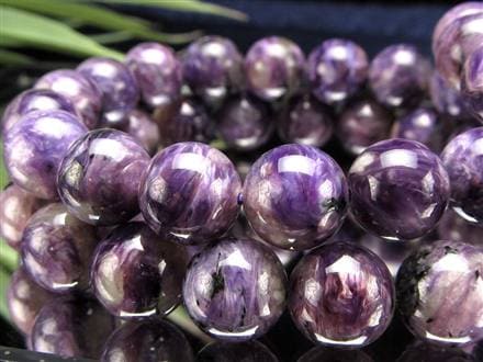 チャロアイト ブラックパープルチャロアイト チャロ石 ブレスレット ブラックチャロアイト シリカ