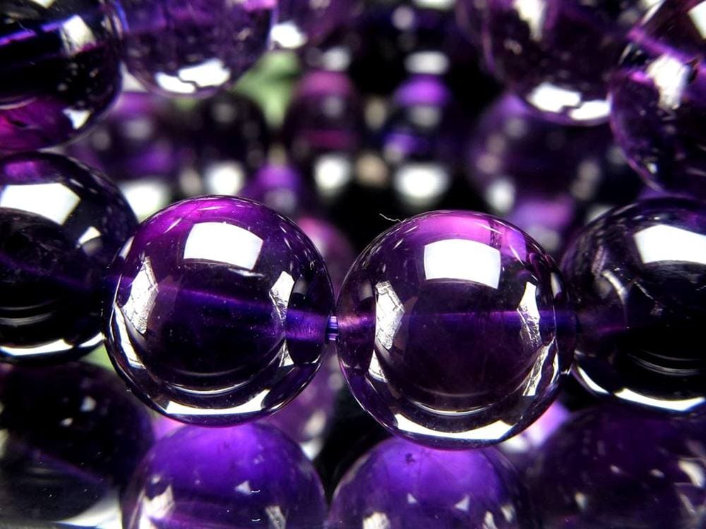 アメジスト 紫水晶 ブレスレット ウルグアイ 誕生石