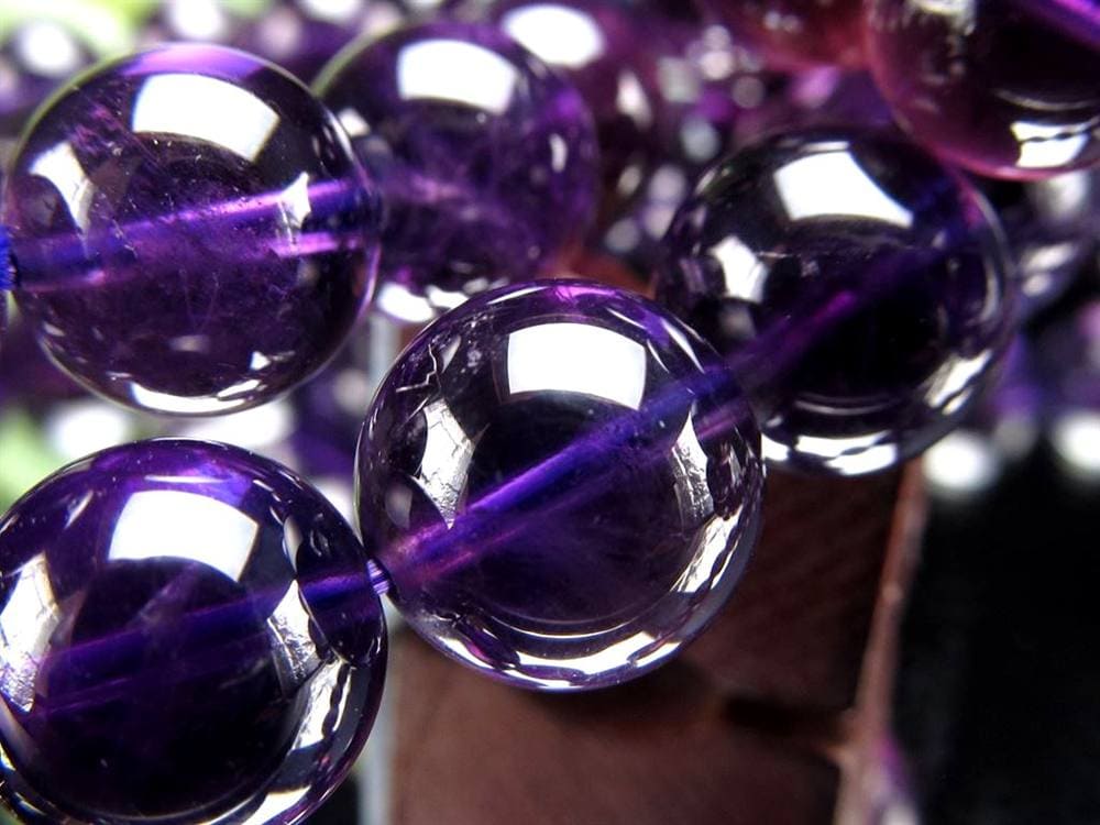 アメジスト 紫水晶 ブレスレット ウルグアイ 誕生石