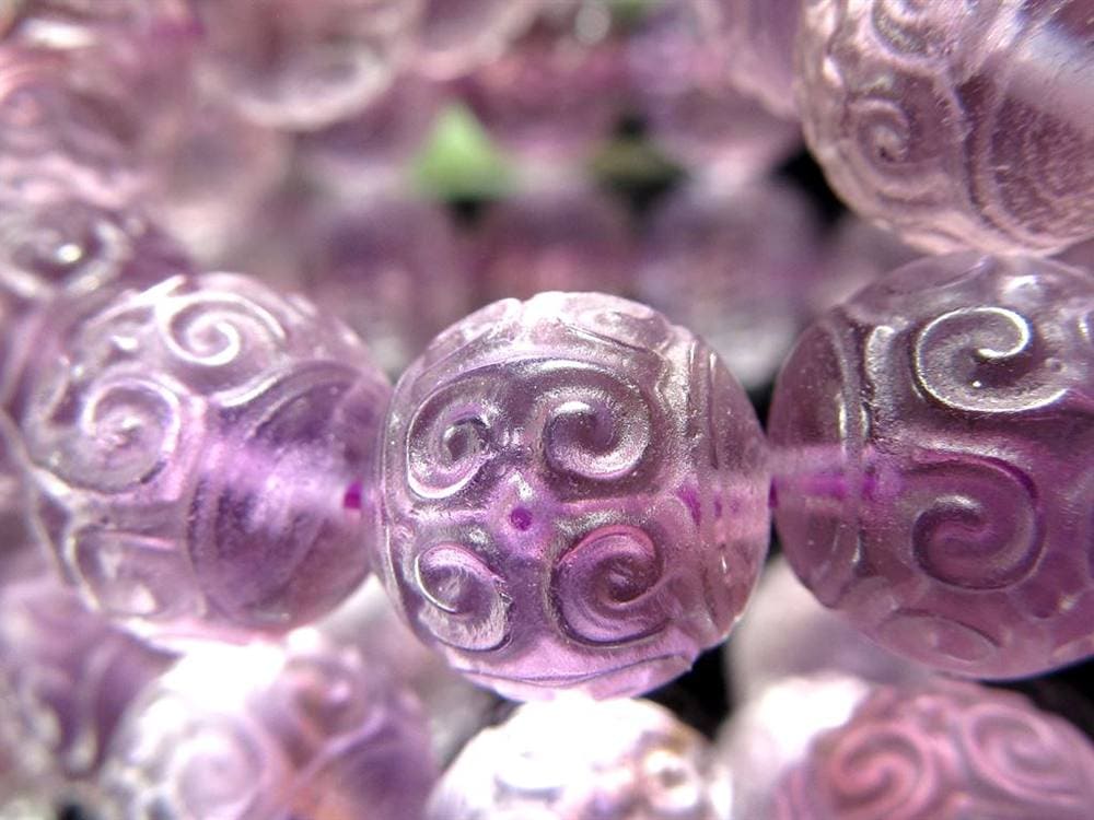 アメジスト 紫水晶 ブレスレット マニコロ 摩尼車