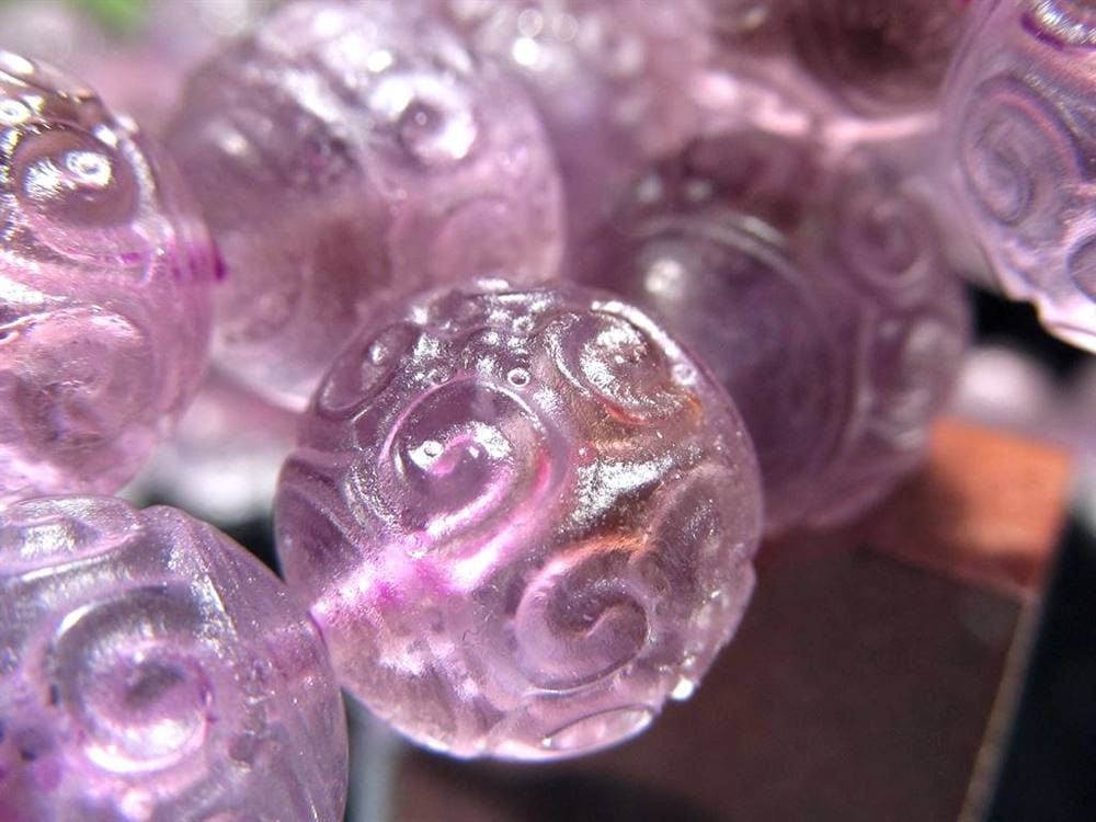 アメジスト 紫水晶 ブレスレット マニコロ 摩尼車