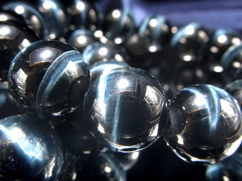 ホークアイ タイガーアイ ブルータイガーアイ 鷹目石 ブレスレット