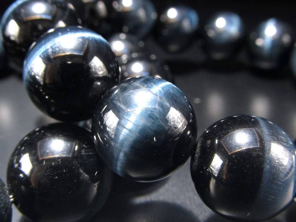 ホークアイ タイガーアイ ブルータイガーアイ 鷹目石 ブレスレット