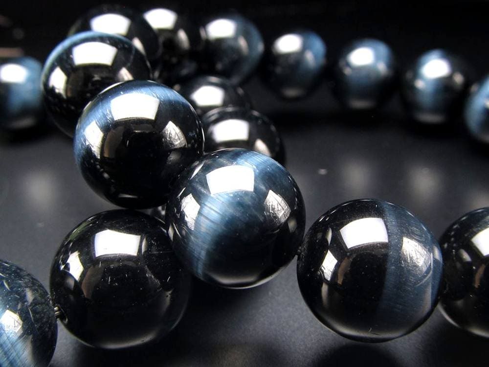 ホークアイ タイガーアイ ブルータイガーアイ 鷹目石 ブレスレット