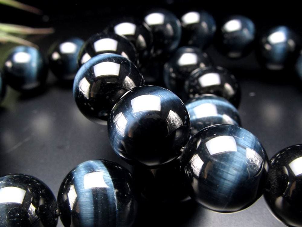 ホークアイ タイガーアイ ブルータイガーアイ 鷹目石 ブレスレット