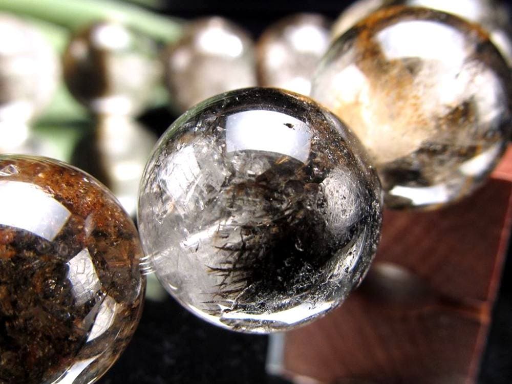 ガーデンルチルクォール 庭園針水晶 ルチルクォーツ ガーデンクォーツ ブレスレット