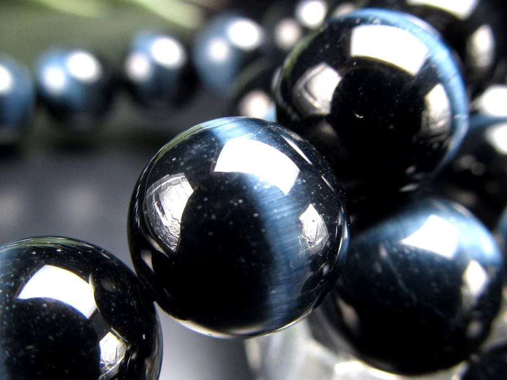 ホークアイ タイガーアイ ブルータイガーアイ 鷹目石 ブレスレット