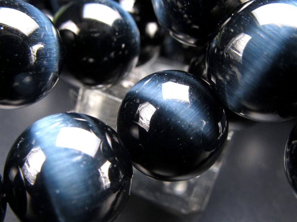 ホークアイ タイガーアイ ブルータイガーアイ 鷹目石 ブレスレット