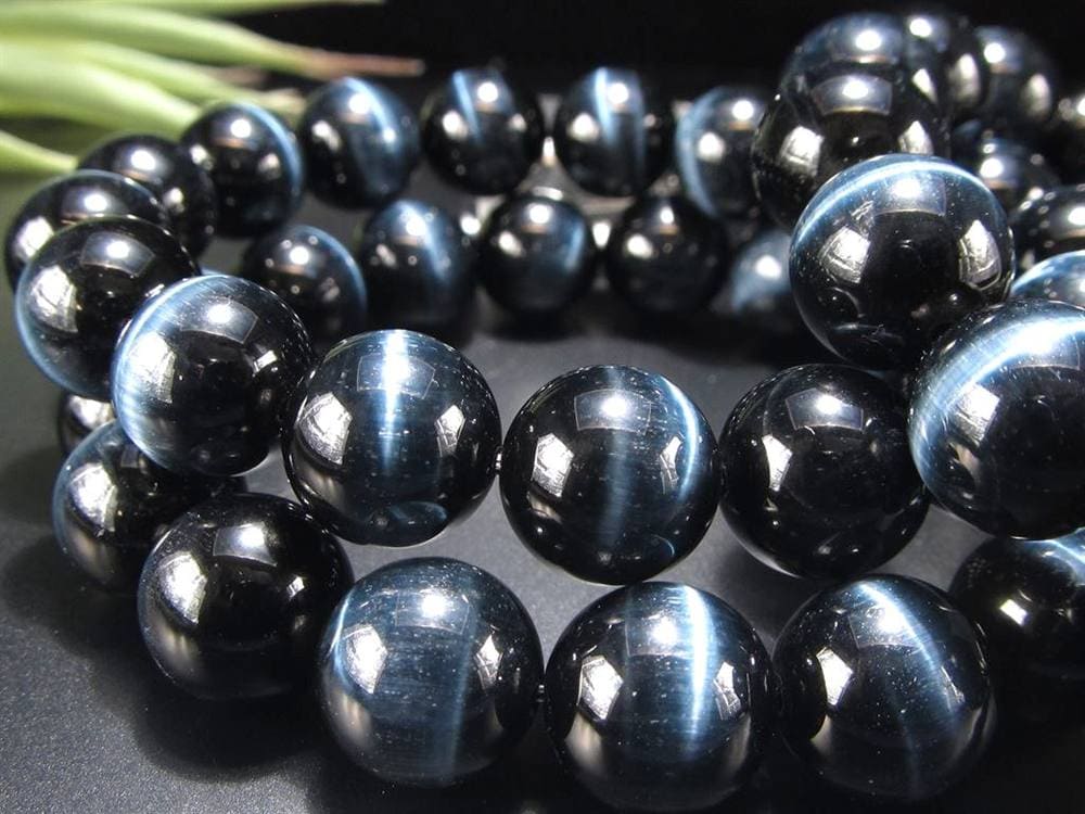 ホークアイ タイガーアイ ブルータイガーアイ 鷹目石 ブレスレット