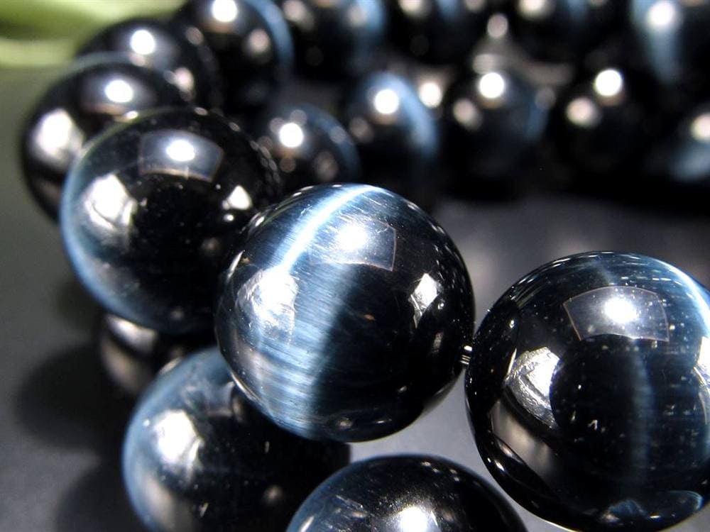 ホークアイ タイガーアイ ブルータイガーアイ 鷹目石 ブレスレット