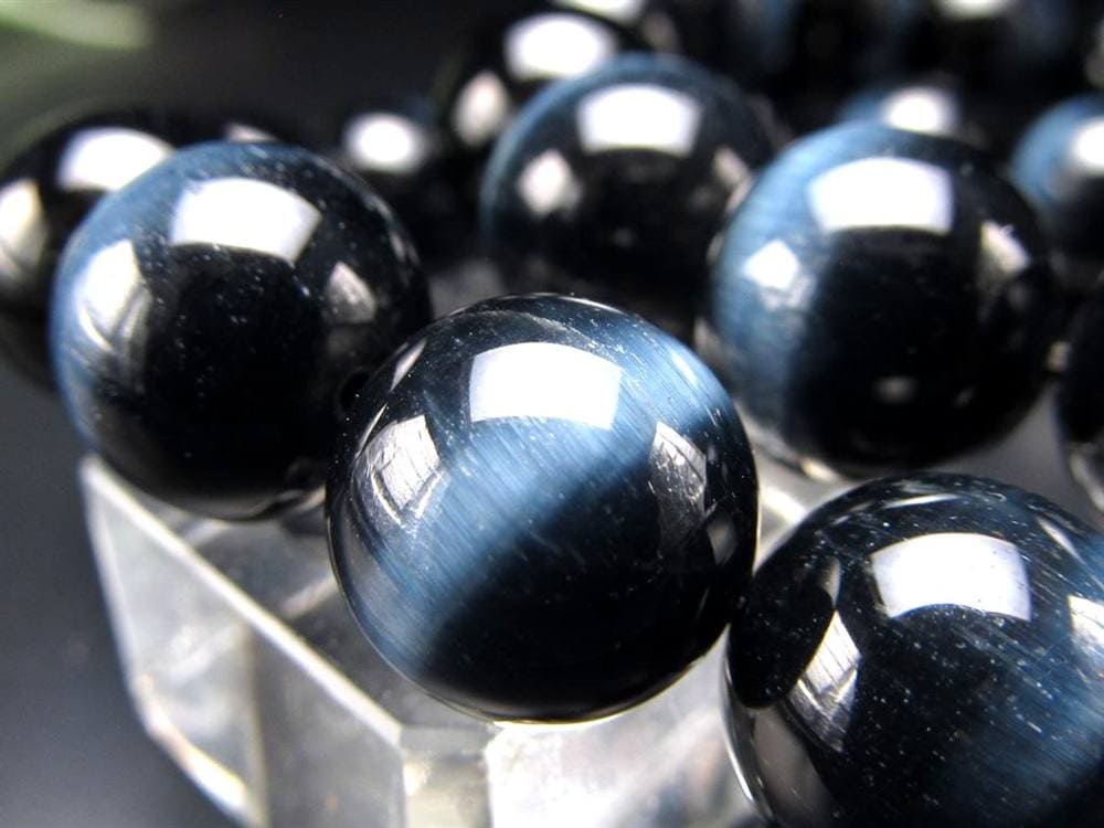 ホークアイ タイガーアイ ブルータイガーアイ 鷹目石 ブレスレット