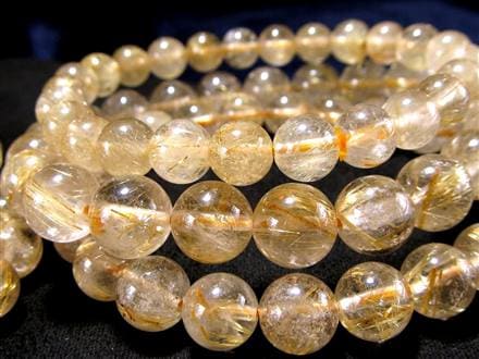 ゴールドルチルクォーツ ブレスレット ゴールドルチル ルチルレイテッドクォーツ 金針水晶