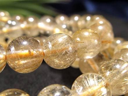 ゴールドルチルクォーツ ブレスレット ゴールドルチル ルチルレイテッドクォーツ 金針水晶