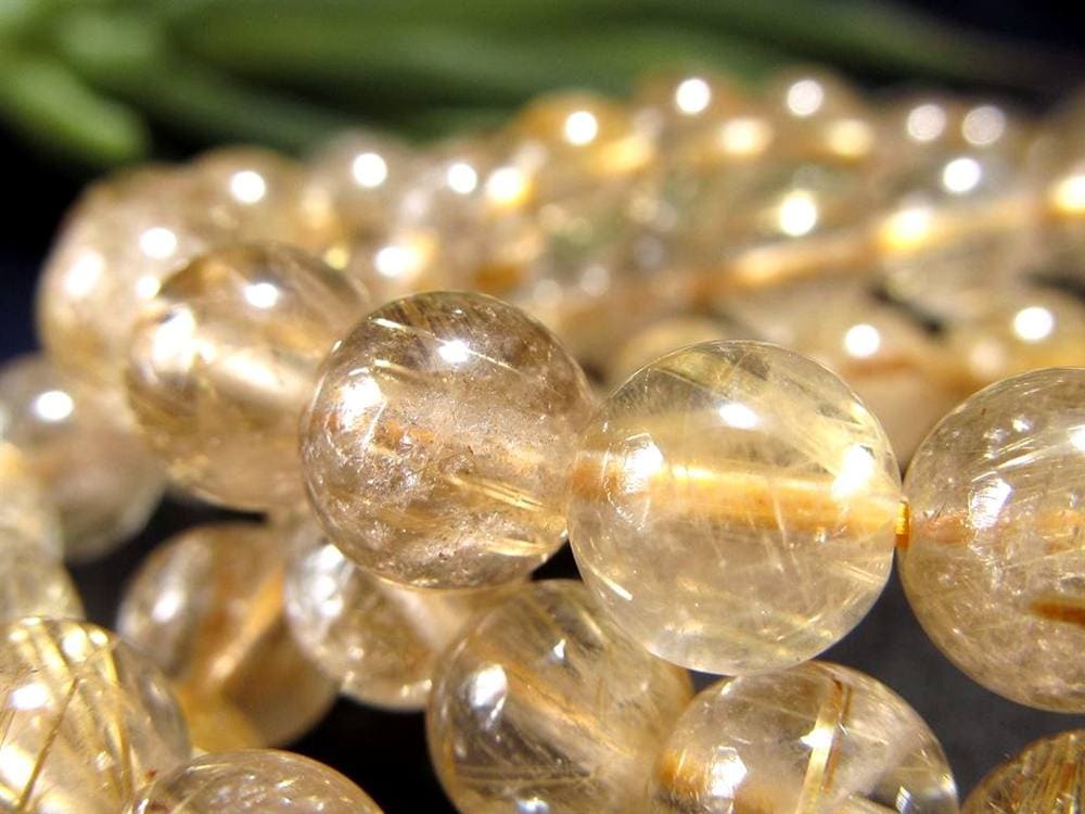 ゴールドルチルクォーツ ブレスレット ゴールドルチル ルチルレイテッドクォーツ 金針水晶