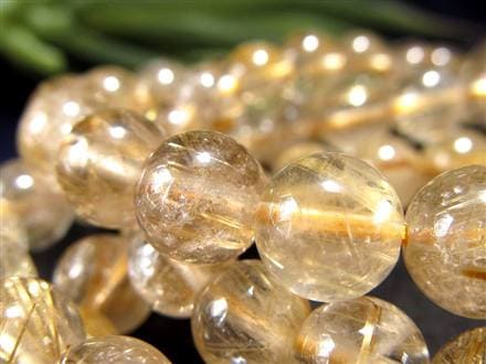 ゴールドルチルクォーツ ブレスレット ゴールドルチル ルチルレイテッドクォーツ 金針水晶