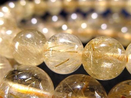 ゴールドルチルクォーツ ブレスレット ゴールドルチル ルチルレイテッドクォーツ 金針水晶