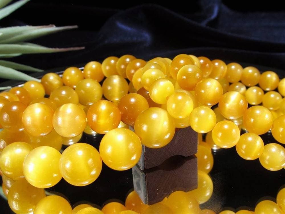 ゴールデンタイガーアイ 虎目石 ブレスレット 金色 黄色