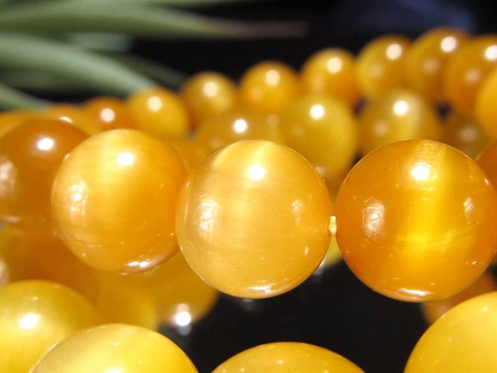 ゴールデンタイガーアイ 虎目石 ブレスレット 金色 黄色