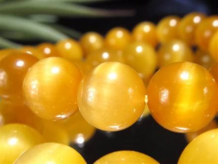 ゴールデンタイガーアイ 虎目石 ブレスレット 金色 黄色