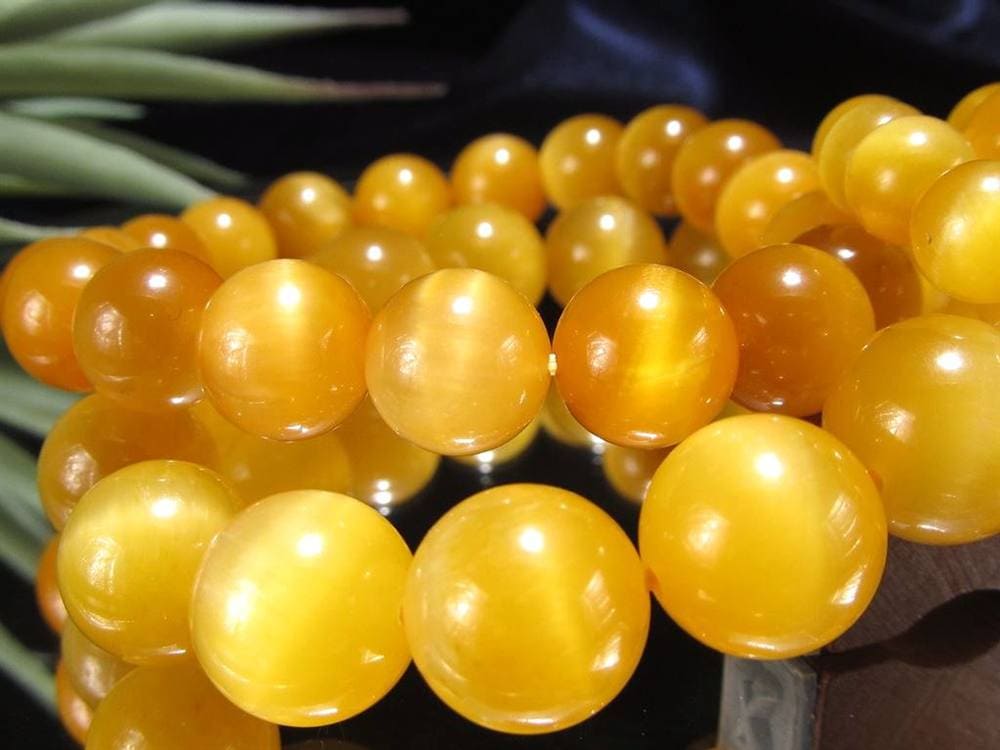 ゴールデンタイガーアイ 虎目石 ブレスレット 金色 黄色