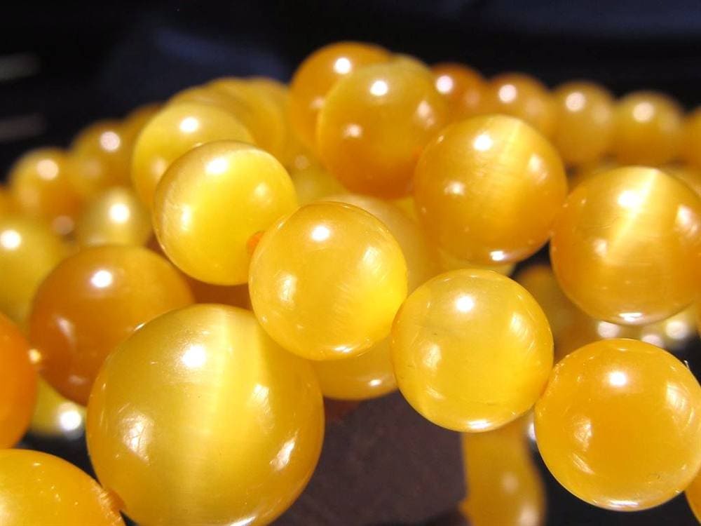 ゴールデンタイガーアイ 虎目石 ブレスレット 金色 黄色