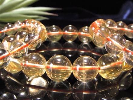 シトリン 煙黄水晶 ブレスレット シトリン