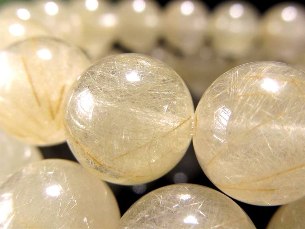 ゴールドルチルクォーツ ブレスレット ゴールドルチル ルチルレイテッドクォーツ 金針水晶