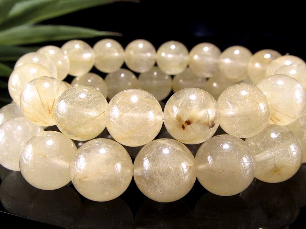 ゴールドルチルクォーツ ブレスレット ゴールドルチル ルチルレイテッドクォーツ 金針水晶