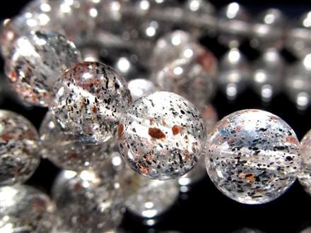 黒雲母 ガーネットインクォーツ バイオタイトインクォーツ ガーネット ブレスレット