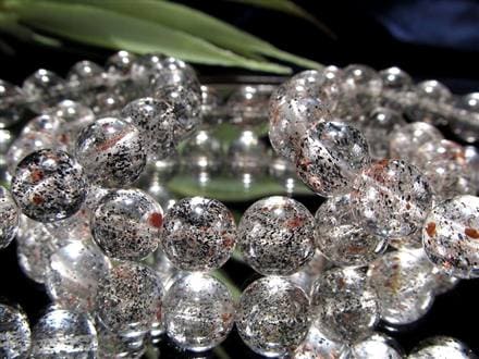 黒雲母 ガーネットインクォーツ バイオタイトインクォーツ ガーネット ブレスレット